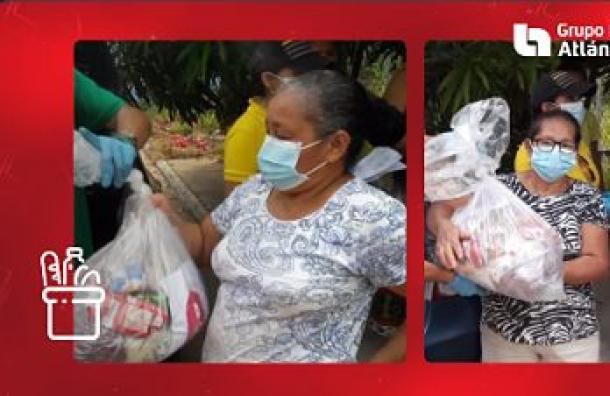 Banco Atlántida ha entregado 7000 canastas básicas en esta emergencia