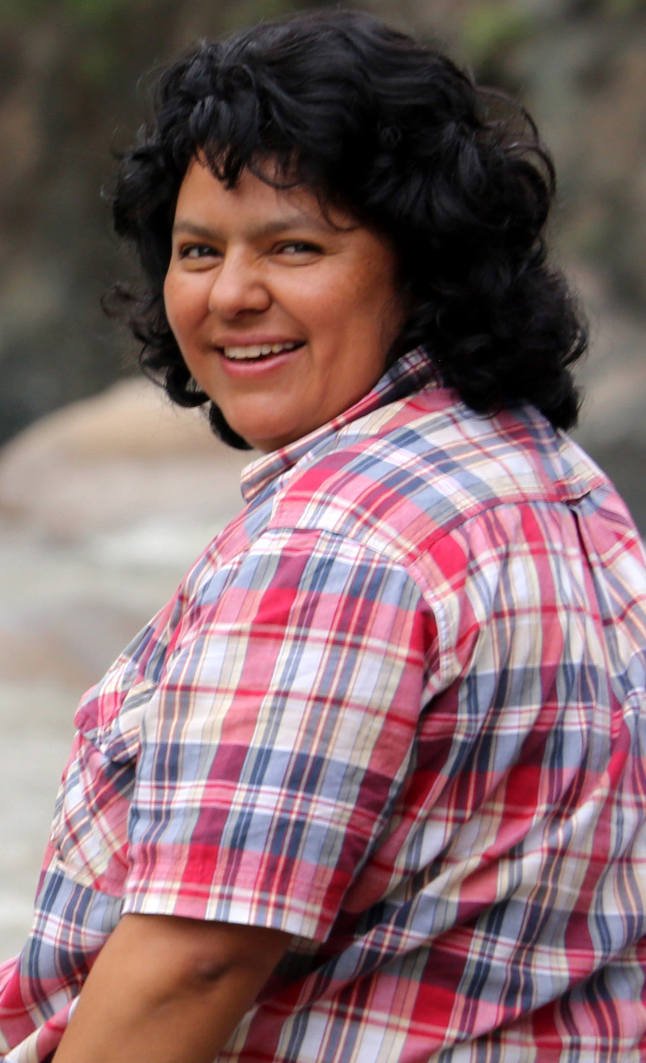 Berta Cáceres defensora de la comunidad Indígena Lenca