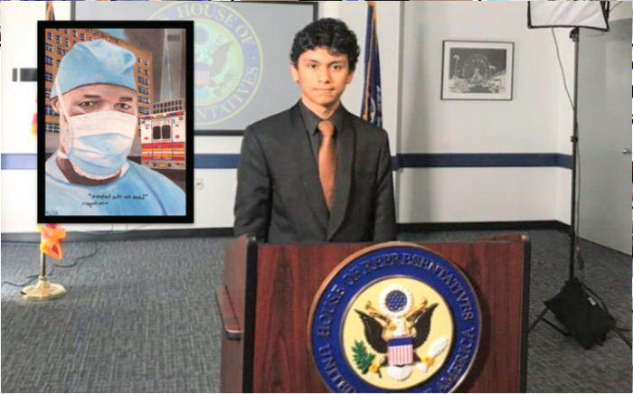 Hijo del escritor Roberto Quesada representa a Honduras en el Capitolio de Estados Unidos