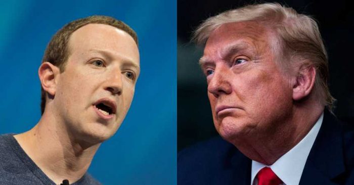 Mark Zuckerberg culpó a Donald Trump por al ataque al Capitolio