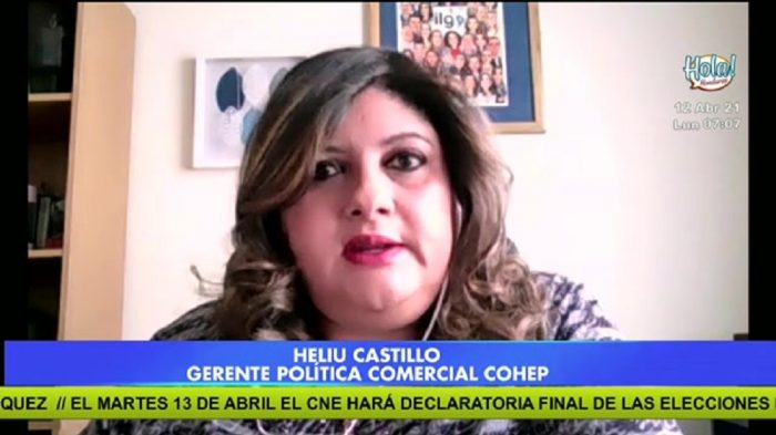 Entrevista a Heliu Castillo, gerente de política comercial de la COHEP