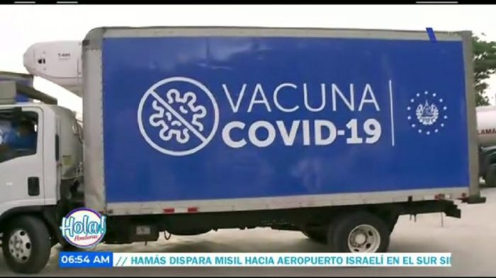 Llegaron camiones con vacunas contra el COVID 19