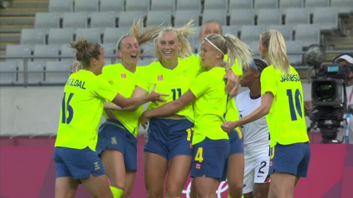 Suecia Goleo 3-0 a Estados Unidos en el Grupo G de los JJOO Tokio 2020