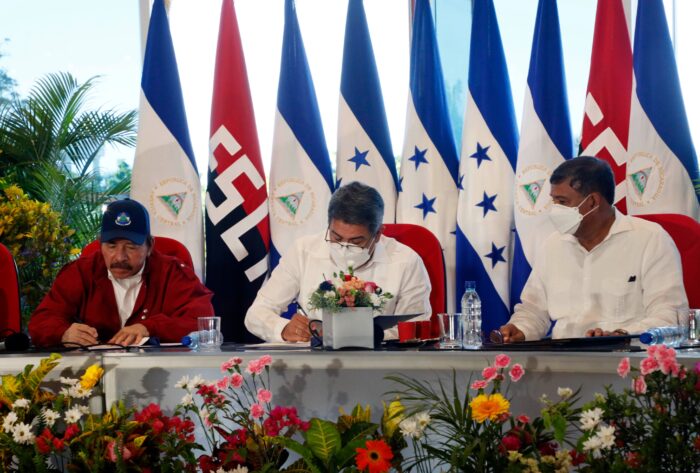 Honduras y Nicaragua firmaron un tratado integracionista