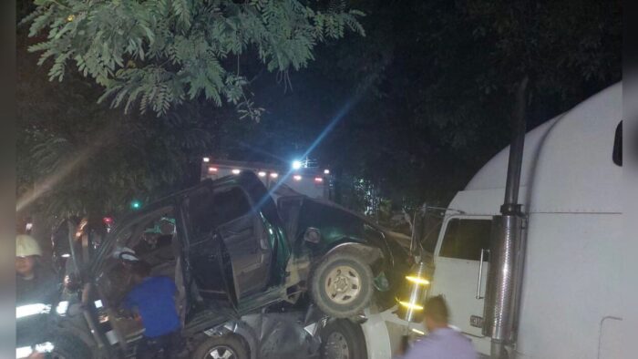Rastra desenfrenada colisionó ocho vehículos en Villanueva, Cortés, varias personas resultaron heridas