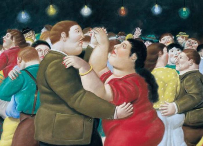 Detalle de 'Bailarines' (2002), de Fernando Botero.