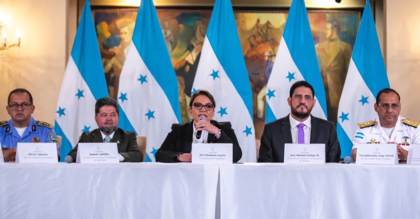 Presidenta Xiomara Castro convocó para el 1 de septiembre a Consejo de Defensa y Seguridad