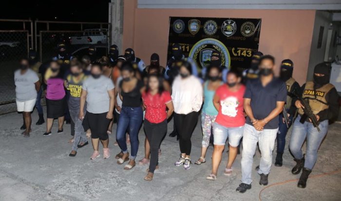 Detención judicial contra 17 pandilleros capturados en operativos antiextorsión