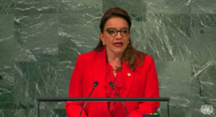 Presidenta Xiomara Castro pide ante la ONU terminar con la "dictadura económica neoliberal"