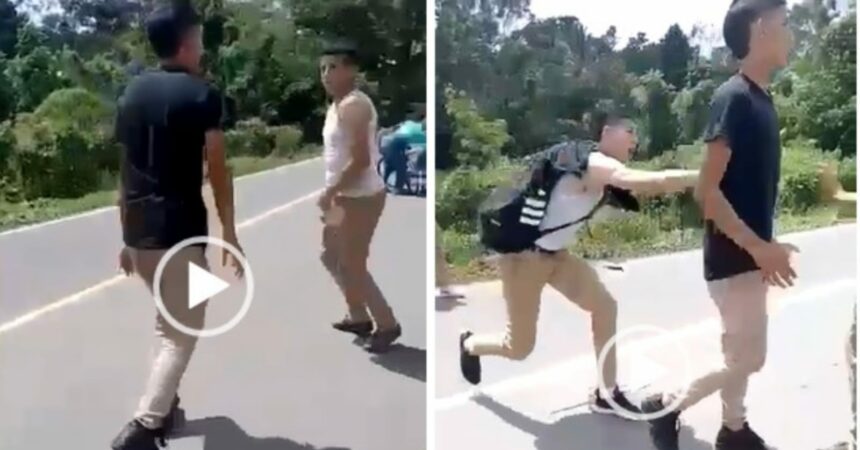 Adolescente lanza a compañero desde un puente durante pelea