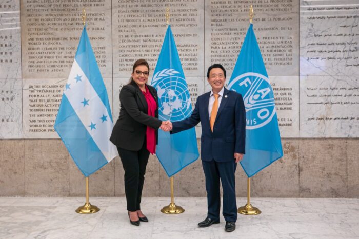Presidenta Xiomara Castro diserta sobre la seguridad alimentaria en el foro de la FAO