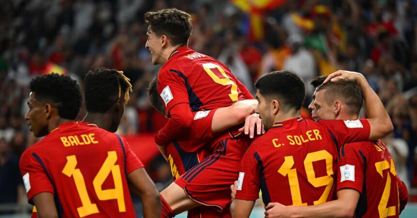 España golea 7 a 0 a Costa Rica en Qatar 2022