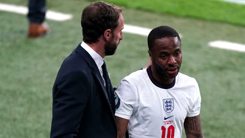 Gareth Southgate and Raheem Sterling (Mike Egerton/PA Archive)